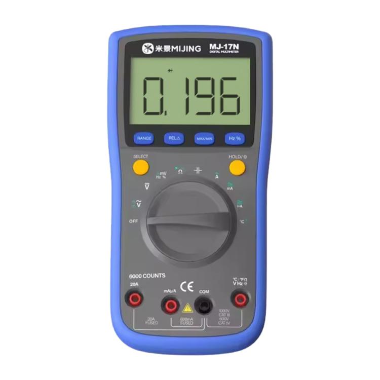 Multimetro digitale ad alta precisione Mijing MJ-17N con display LCD e portata automatica True-RMS, Mijing MJ-17N Multimetro digitale ad alta precisione Mijing MJ-17N con display LCD e portata automatica True-RMS, Mijing MJ-17N